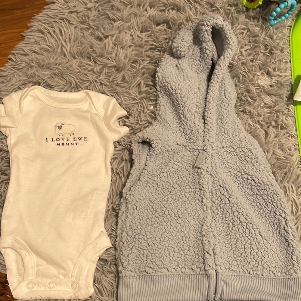 Carters onesie and matching vest